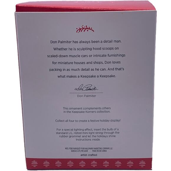 Hallmark Keepsake Korners 2017 Hall Bro's Card Shop Christmas Ornament in Box - Picture 2 of 7